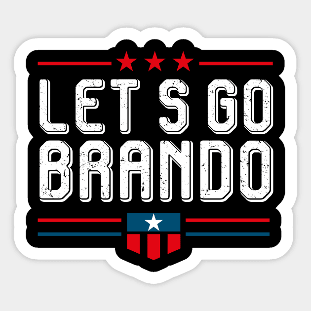 Let's go brandon Sticker by BadrooGraphics Store